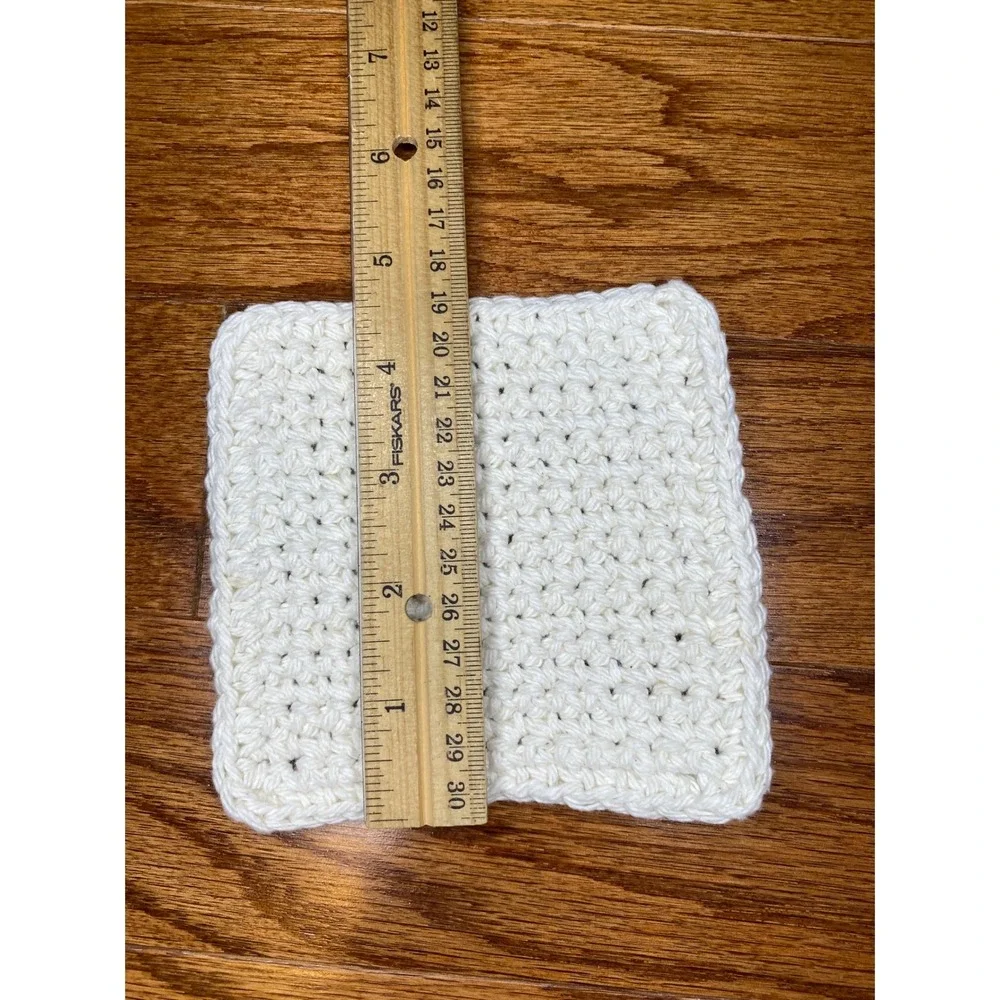 Set of 4 Handmade Crochet Face Cloths‎